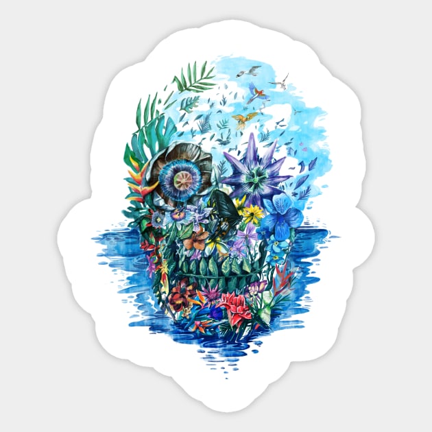 skull Sticker by BekimART